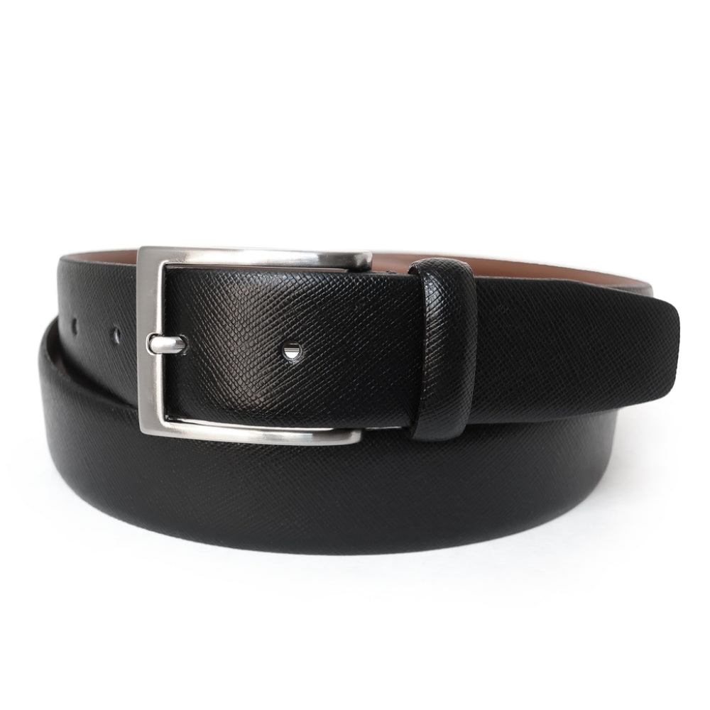 Boconi Mens Saffiano Leather  Belt